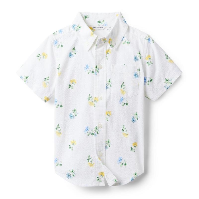 Floral Seersucker Shirt - Janie And Jack